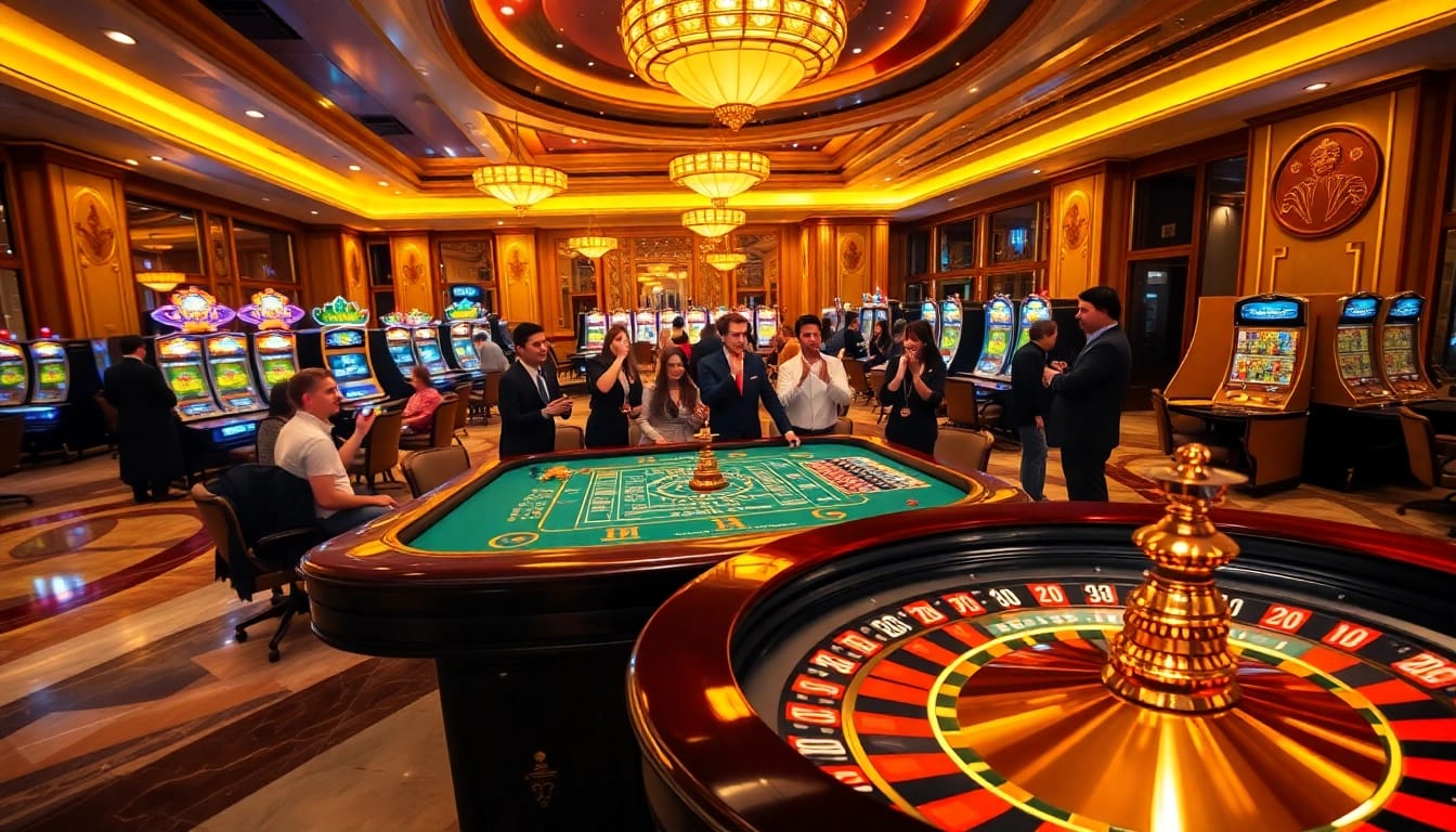 Experience thrilling gameplay at https://f8betb1.com/ in a stunning casino setting filled with excitement.
