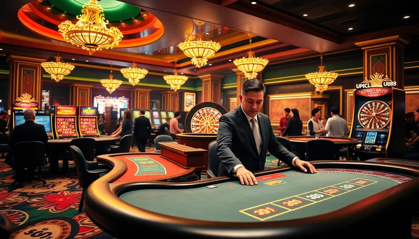 Experience the excitement of U888 with lively casino games and vibrant gaming interfaces.
