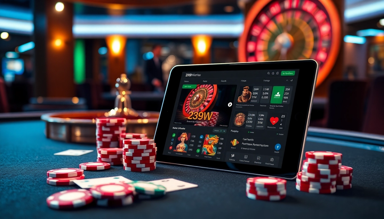 Experience the excitement of betting with 399W at a luxury casino table, complete with poker chips and cards.
