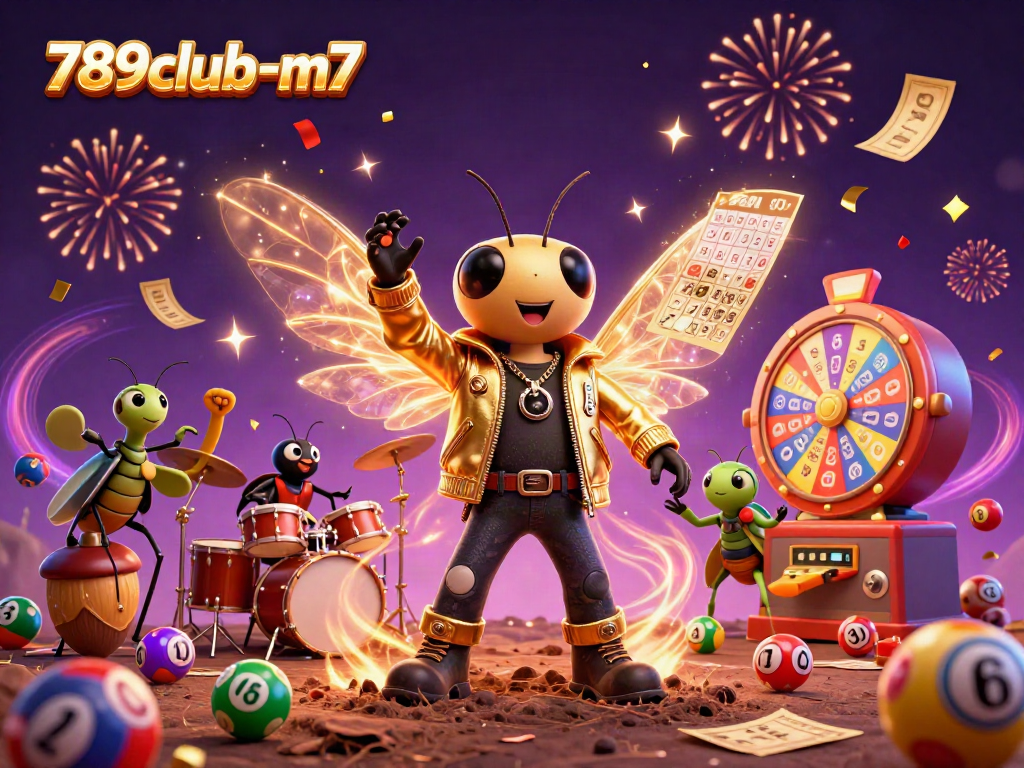 Experience vibrant excitement at 789club-m7 with a lively 3D casino scene featuring games and characters.