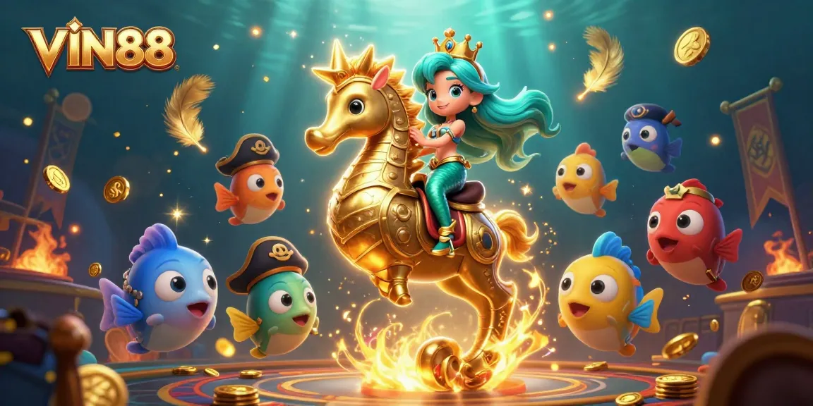Experience thrilling gameplay at VIN88 with colorful characters and dynamic casino elements.