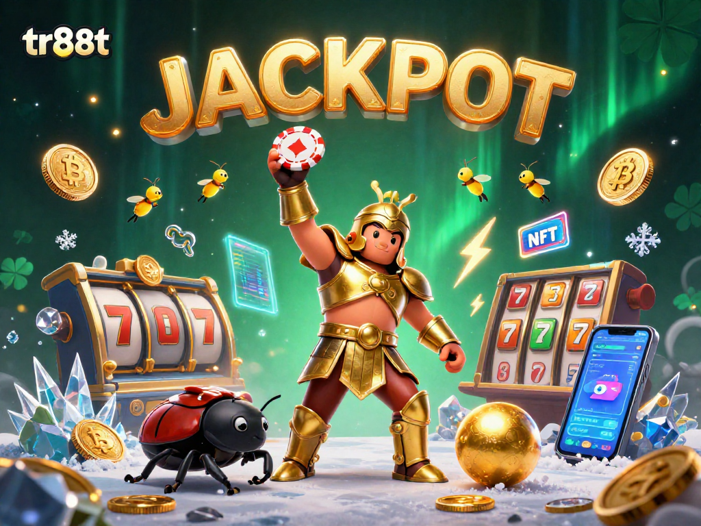 tr88t champions relish success with a victory beetle and cash rewards in a vibrant casino scene