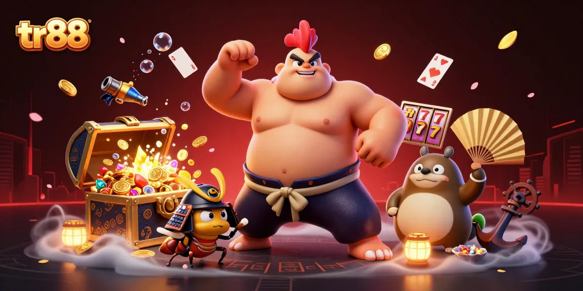 Engage in thrilling casino action with tr88 at a vibrant table featuring powerful characters and dynamic game elements.