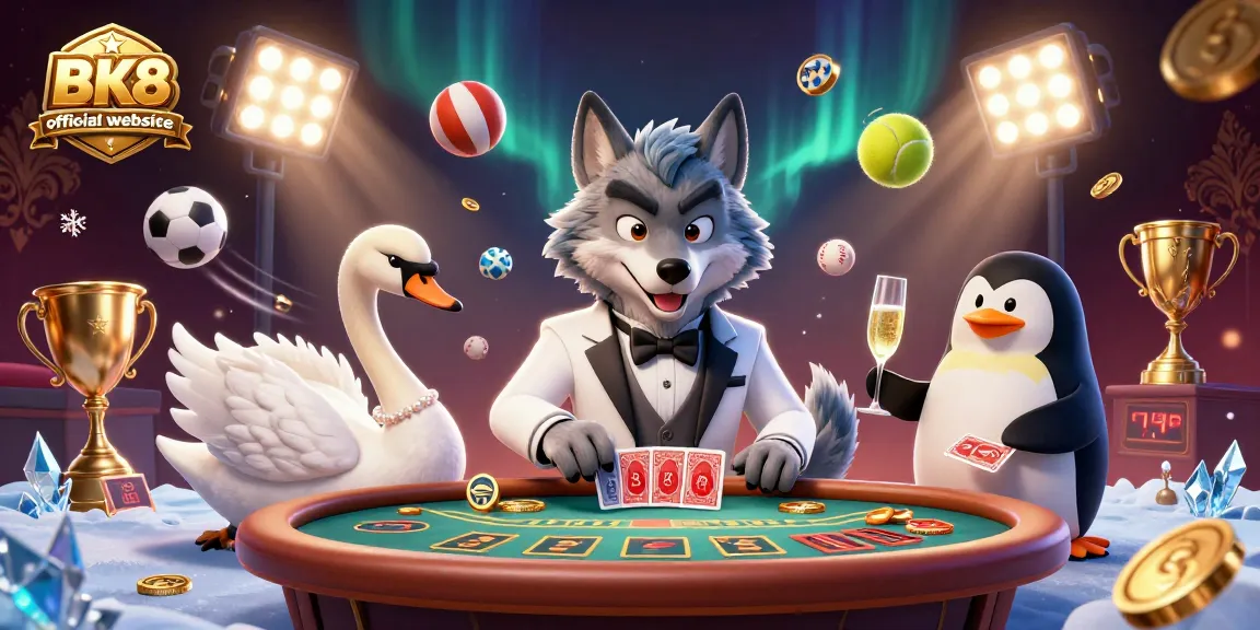Engage with the BK8 official website showcasing vibrant 3D casino characters in a dynamic gaming environment.
