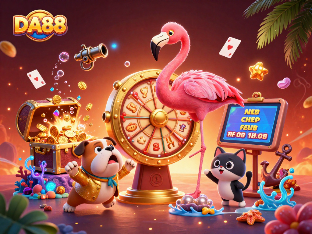 Spin to win at DA88 with vibrant gaming excitement and dazzling prizes!