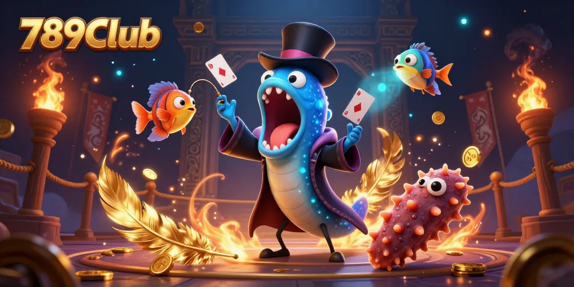 Engage with thrilling card magic at 789CLub featuring a magical eel and anglerfish illuminating the epic scene.