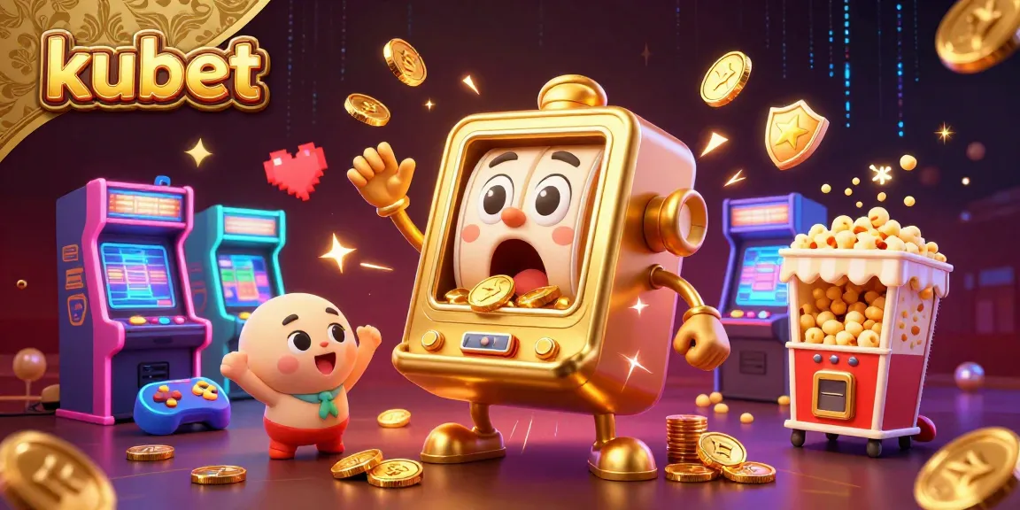Experience the excitement of kubet with animated slot machines winning jackpots and electrifying game elements.