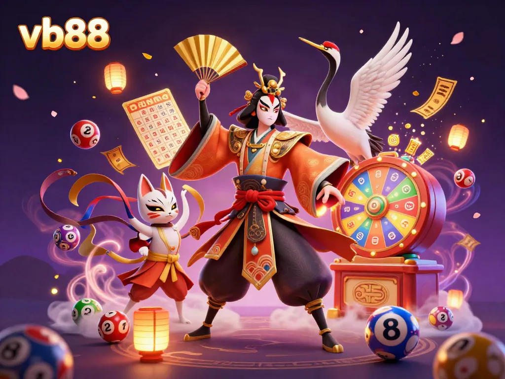 Experience thrilling jackpots with vb88 in this vibrant casino scene featuring dynamic game elements.