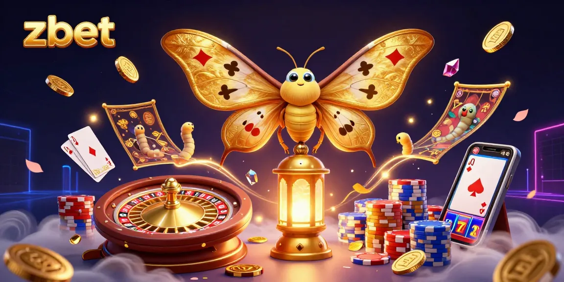 ZBET showcases unbeatable gaming excitement with a dazzling casino scene featuring vibrant golden elements.