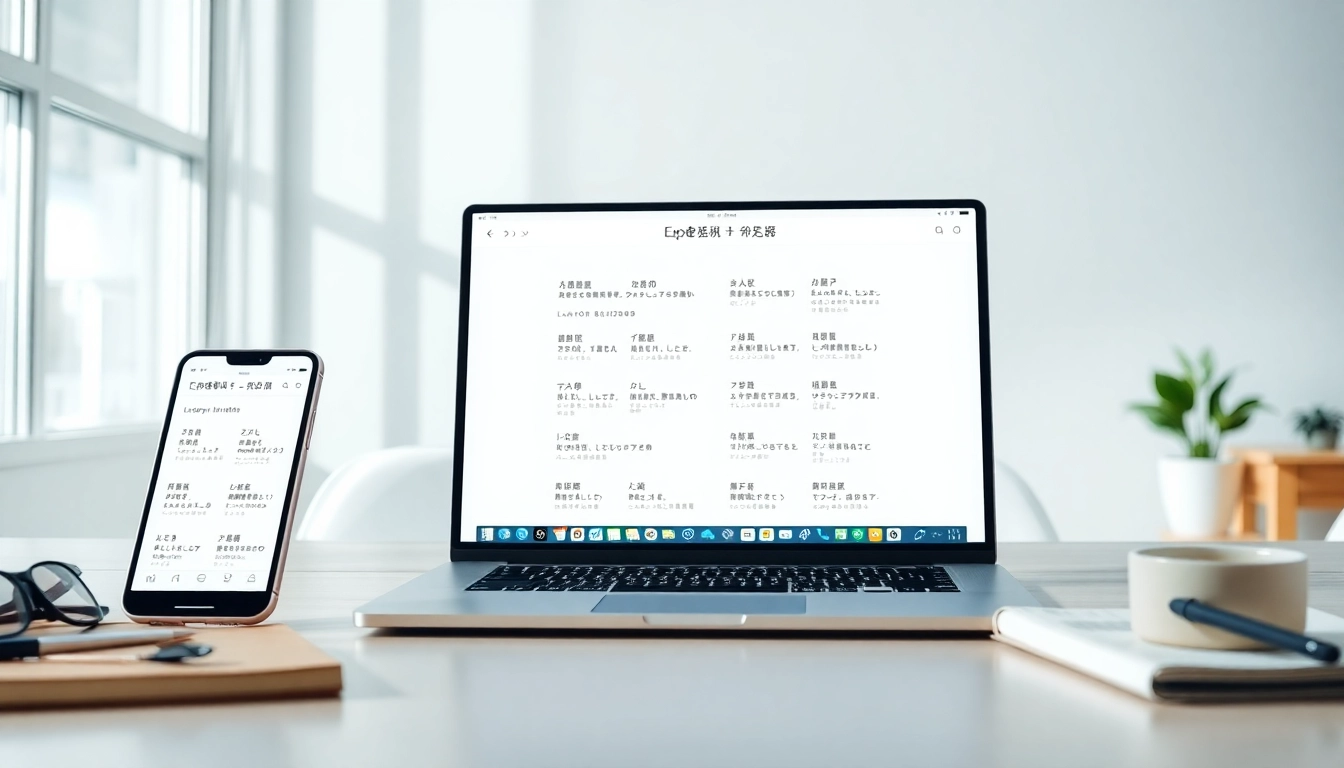 Explore the 有道 translation app in a modern workspace, enhancing learning and translation efficiency.