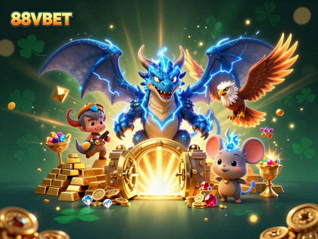 Win big with 88VBET as a dynamic thunder dragon and fierce hawk guard treasure riches.