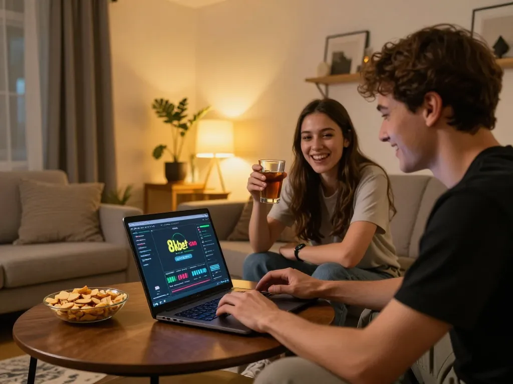 Players enjoying online casino games on 8kbet com, emphasizing fun and strategic gameplay.