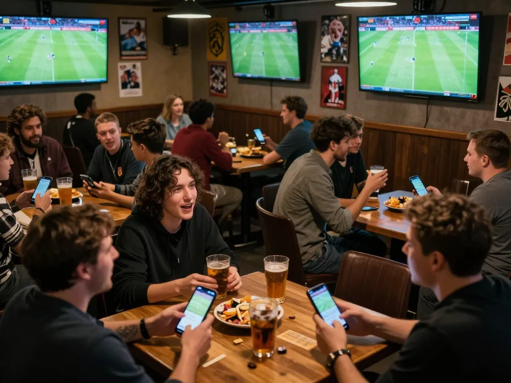 Socolive football fans engaging in dynamic sports betting while watching live broadcasts