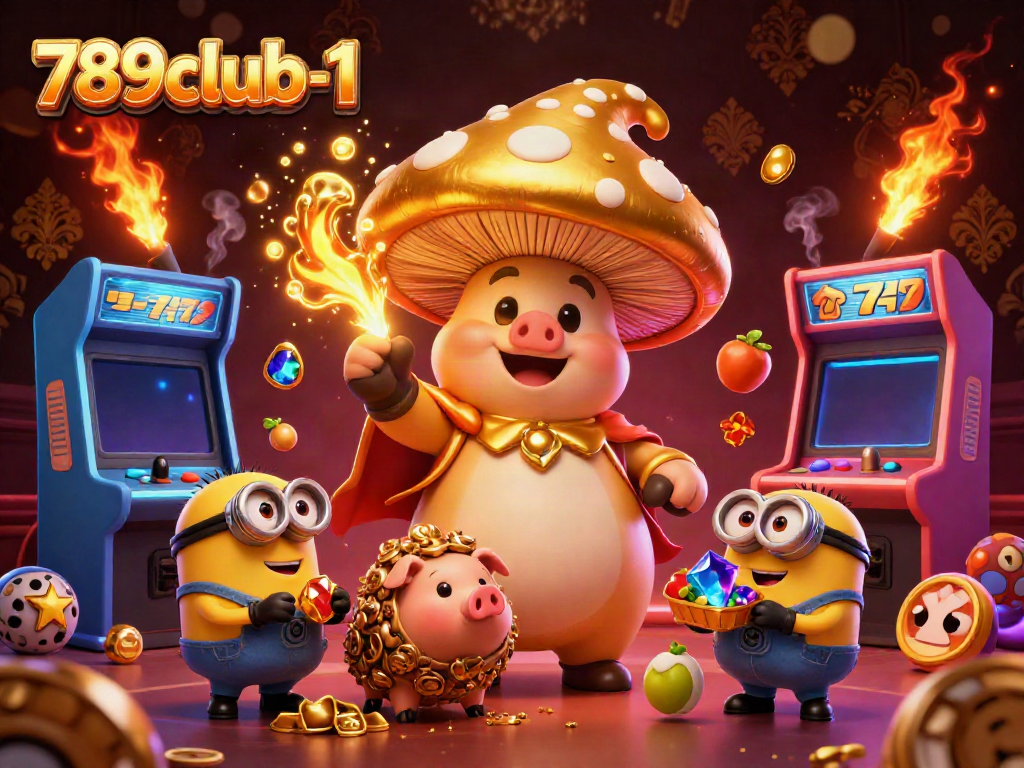 Engage in thrilling gameplay with 789club-1's golden wizard and vibrant casino elements, bringing fun to life!