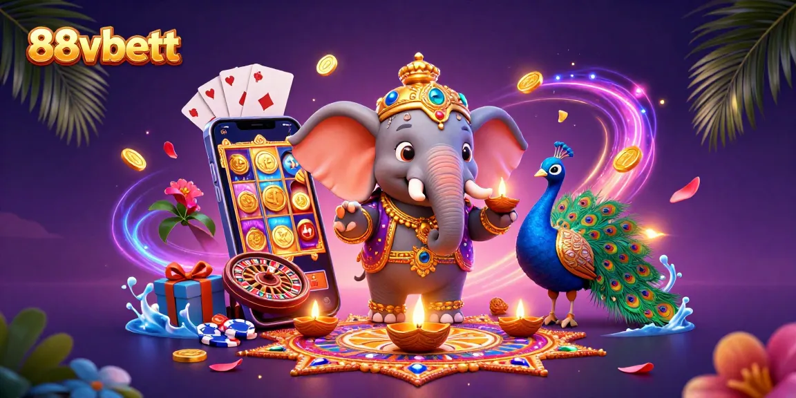 Engage with thrilling 88vbett games at a vibrant online casino featuring interactive elements and festive themes.