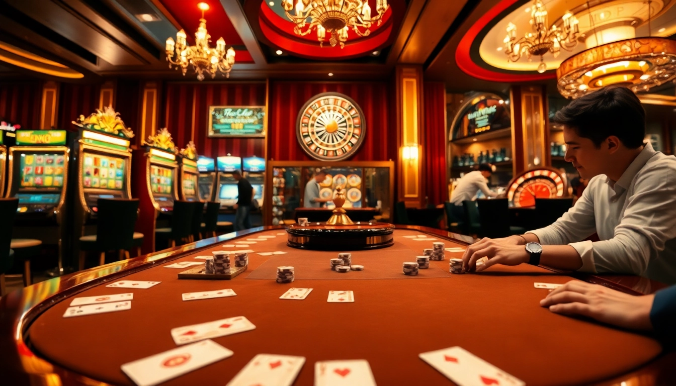 Experience the thrill of gambling with exciting games at https://km881.com/ featuring poker tables, slot machines, and roulette wheels.