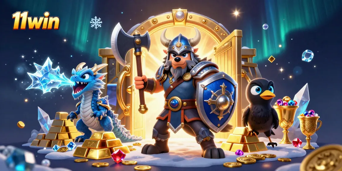 Experience thrilling gameplay with 11win as a Viking wolf warrior battles alongside mystical creatures.