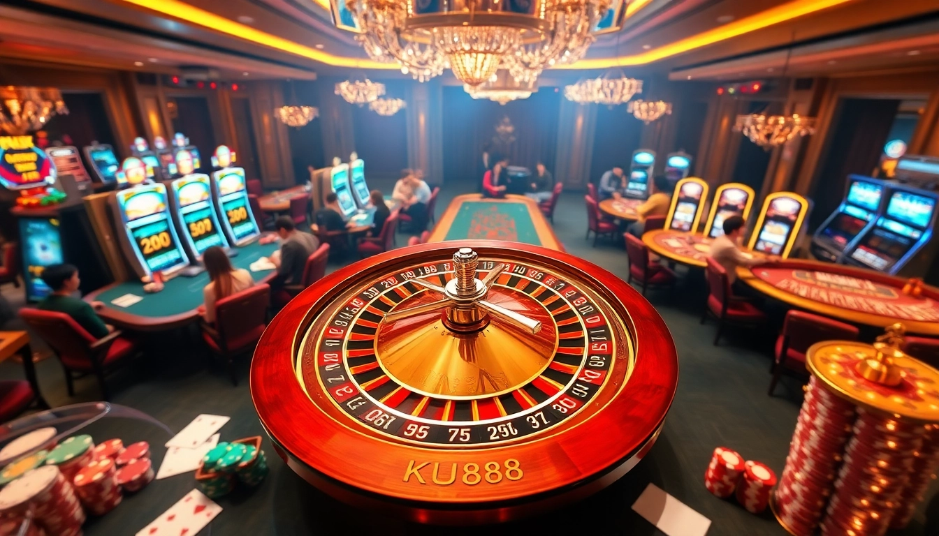Experience the thrill of ku88 with vibrant casino tables, exciting gameplay, and luxurious slot machines.