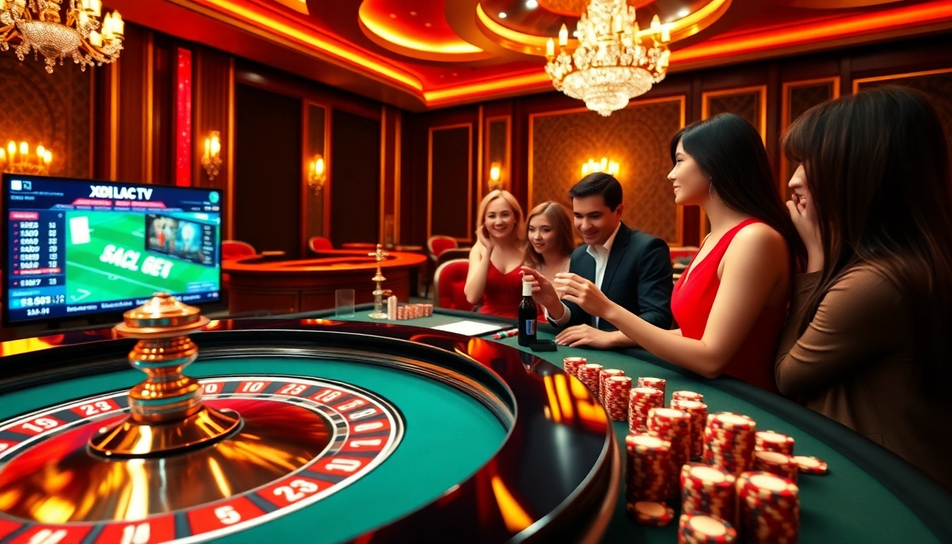 Xoi Lac TV offering thrilling live football streaming with an exciting casino gambling scene.