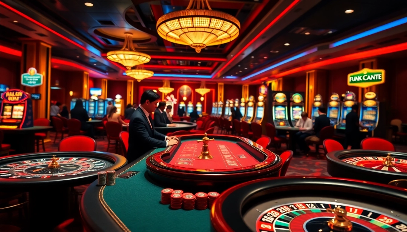 TT88 casino excitement with vibrant gaming tables and professional dealers.