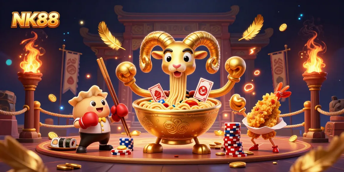 Engage with NK88's dynamic casino adventure featuring vibrant characters and exciting game elements.